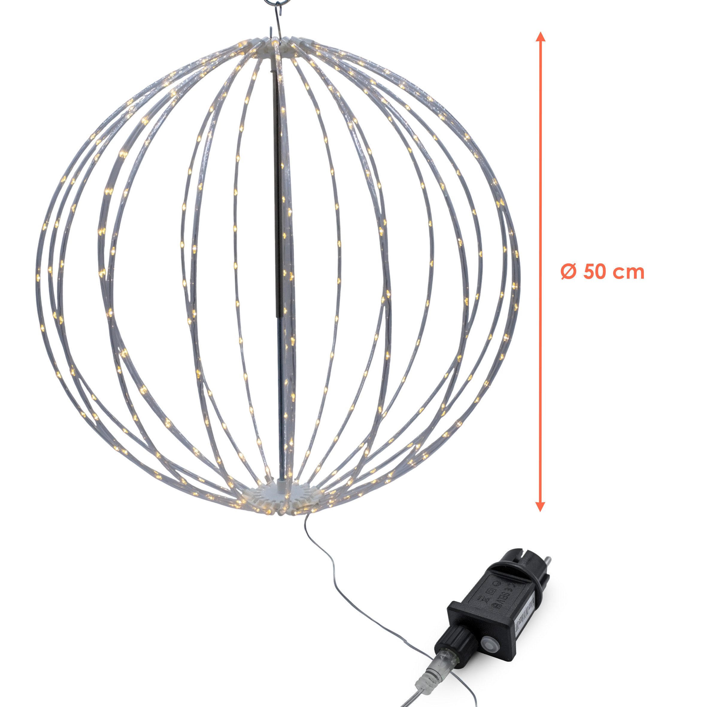 Spetebo LED-Dekofigur Leuchtkugel zum hängen für günstig online kaufen