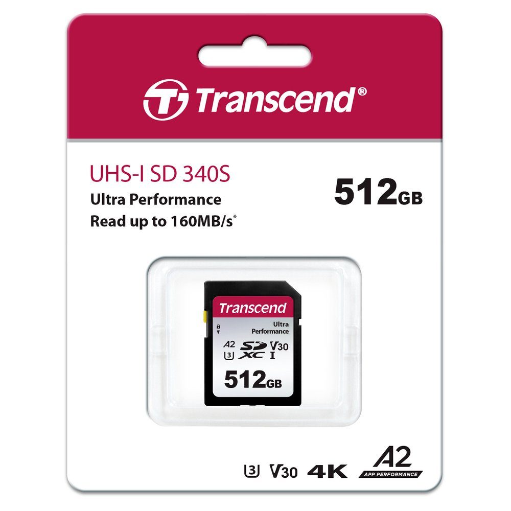 Transcend Transcend TS64GSDC340S SDXC-Karte 512 GB A1 Application Performance C Micro SD-Karte