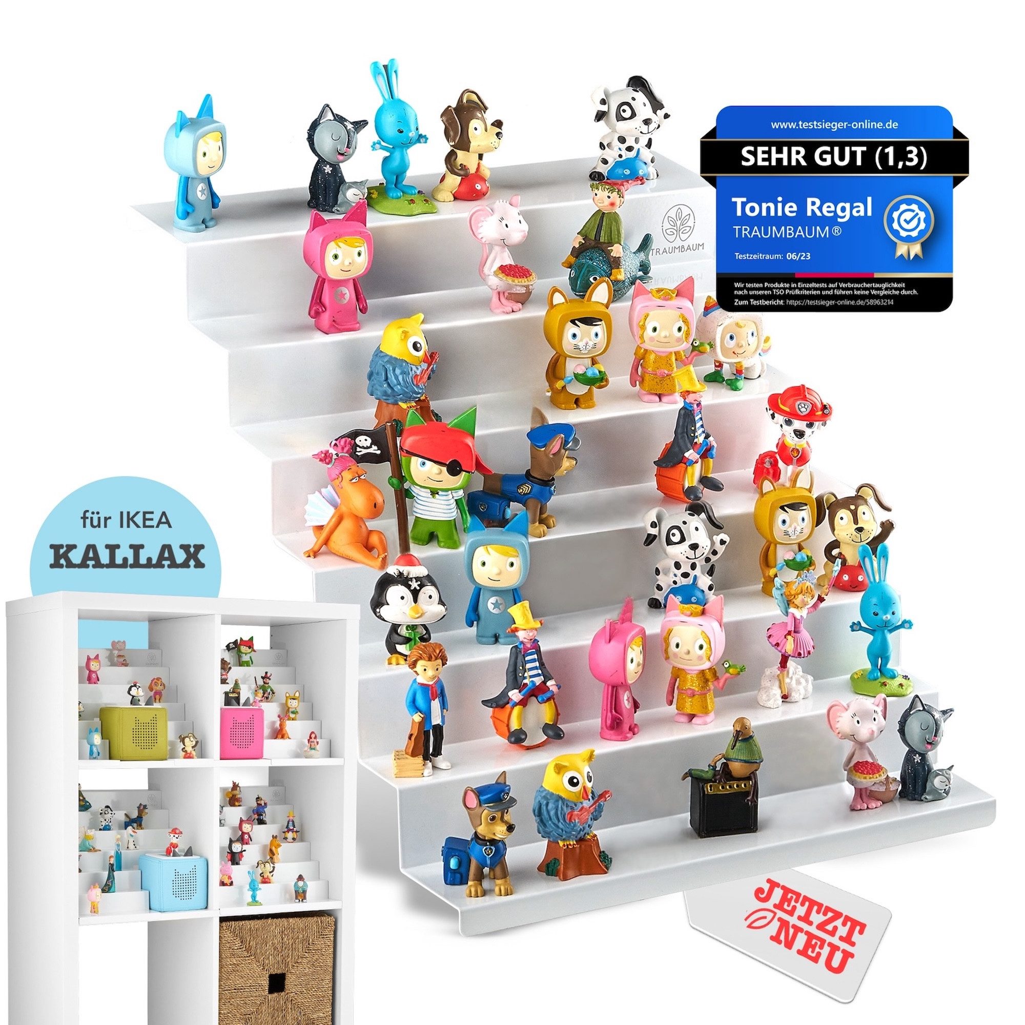 TRAUMBAUM® Kinderregal Tonie Regal als Einsatz für IKEA KALLAX, vollständig magnetisch