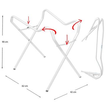 Maltex Babybadewanne Set 3-Teile Classic + Gestell Weiß -WASCHSCHÜSSEL Babybadeset Pflege, (Made in Europe Premium Top Set), ** Babywanne + Badesitz+ Schüssel + Ständer **