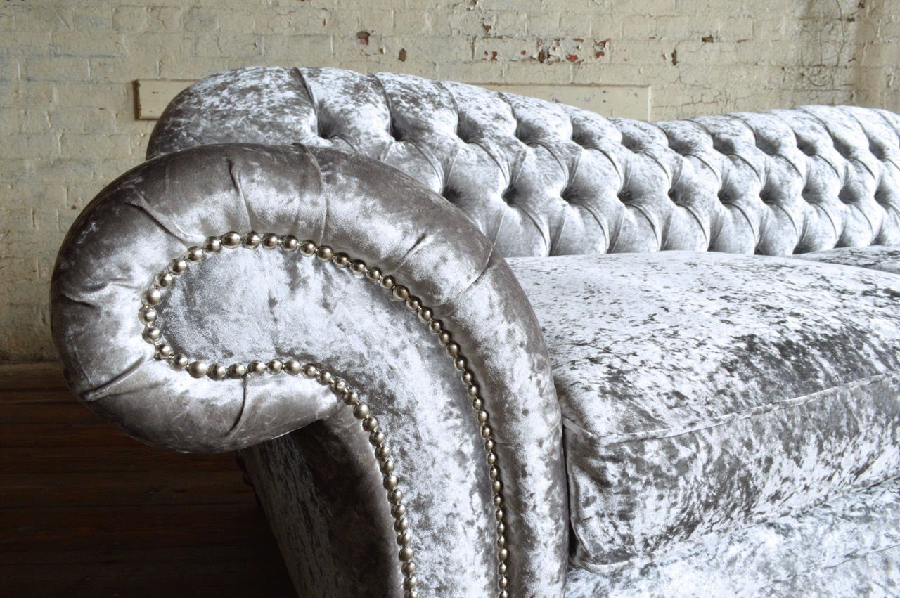 Chesterfield Polster Sofa Chesterfield-Sofa, Luxus Leder Couch Garnitur Klass JVmoebel Design