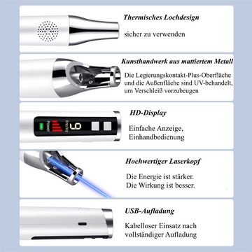 CkeyiN Kosmetikbehandlungsgerät Tattooentfernungsstift, Laser-Pikosekundenstift, Entfernung von Augenbrauenpigmenten und Akne, Schönheitspflege