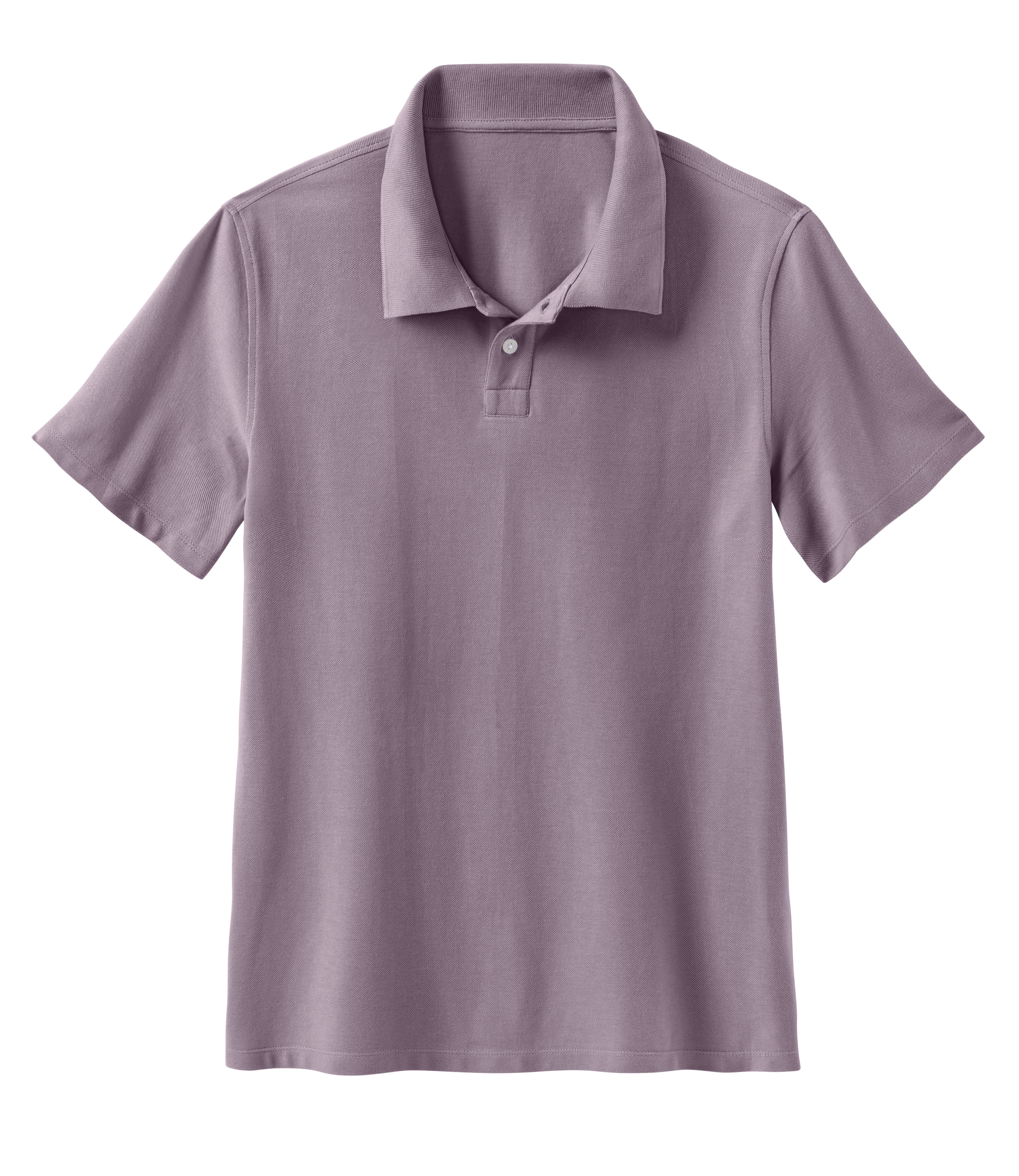 Beachtime Poloshirt lila aus Baumwoll-Piqué