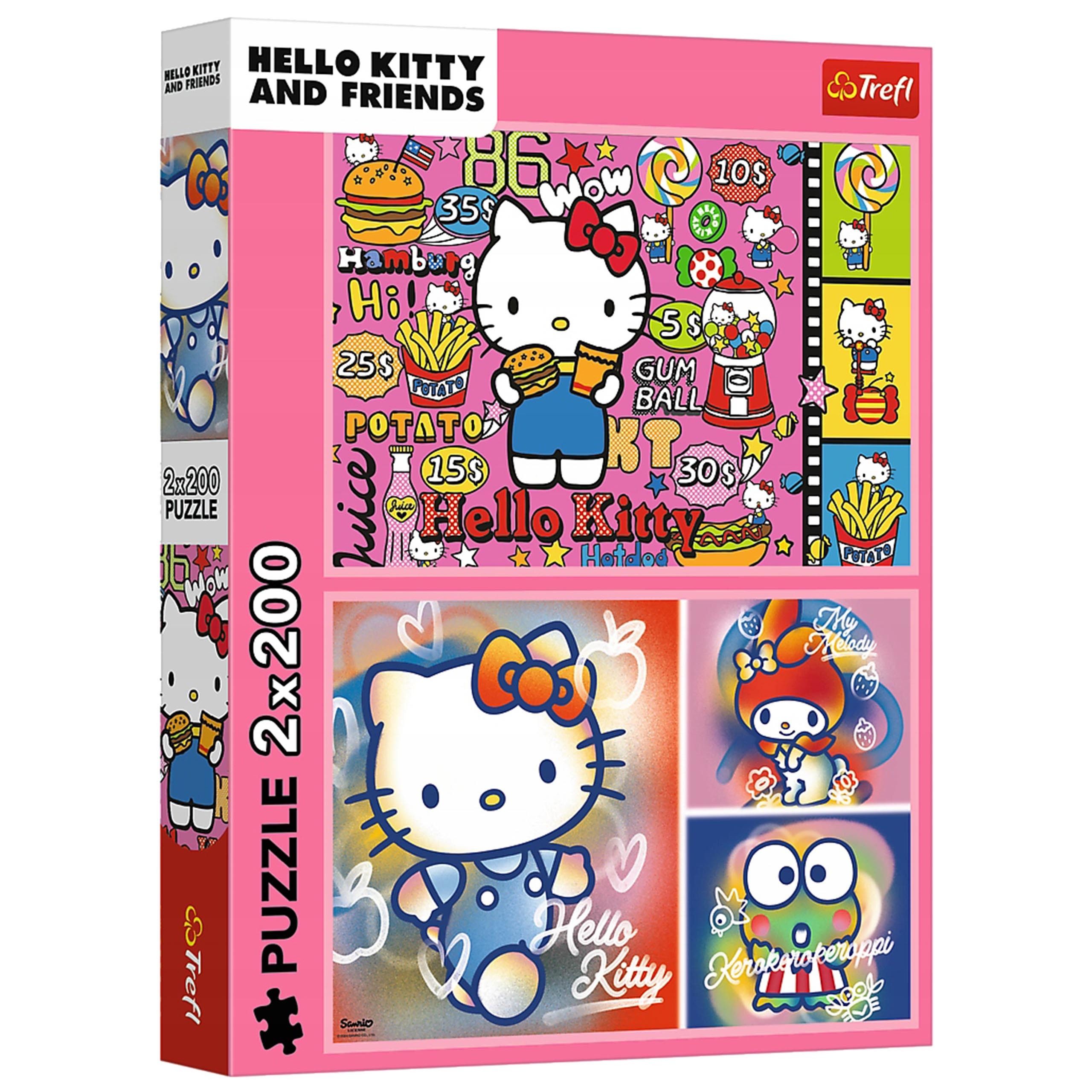 Sarcia.eu Puzzle Hello Kitty und Freunde Puzzle 2x200 Elemente TREFL, Puzzl günstig online kaufen