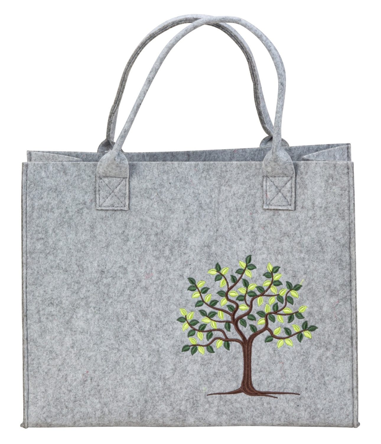 MF Einkaufsshopper Filztasche Grau mit Lebensbaum günstig online kaufen