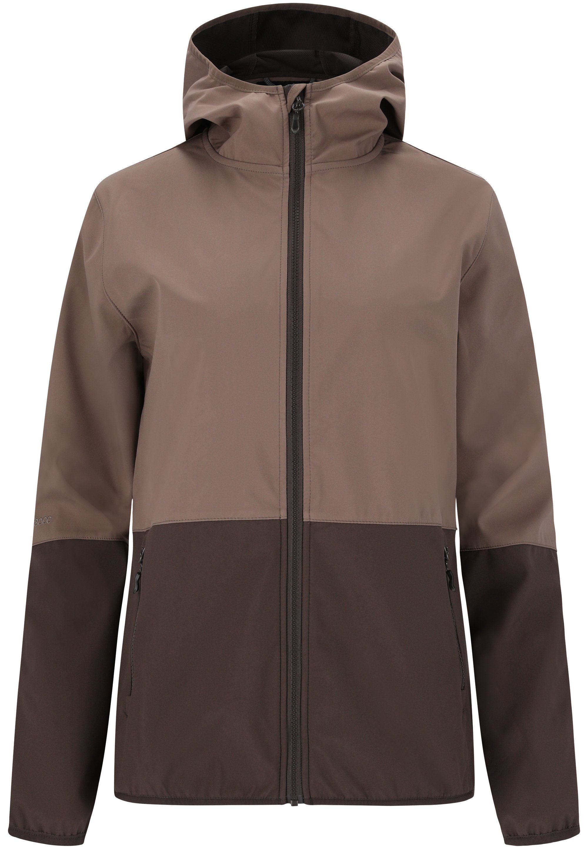 8.000 WHISTLER Softshelljacke mit Wassersäule mm grau-schwarz Palmer