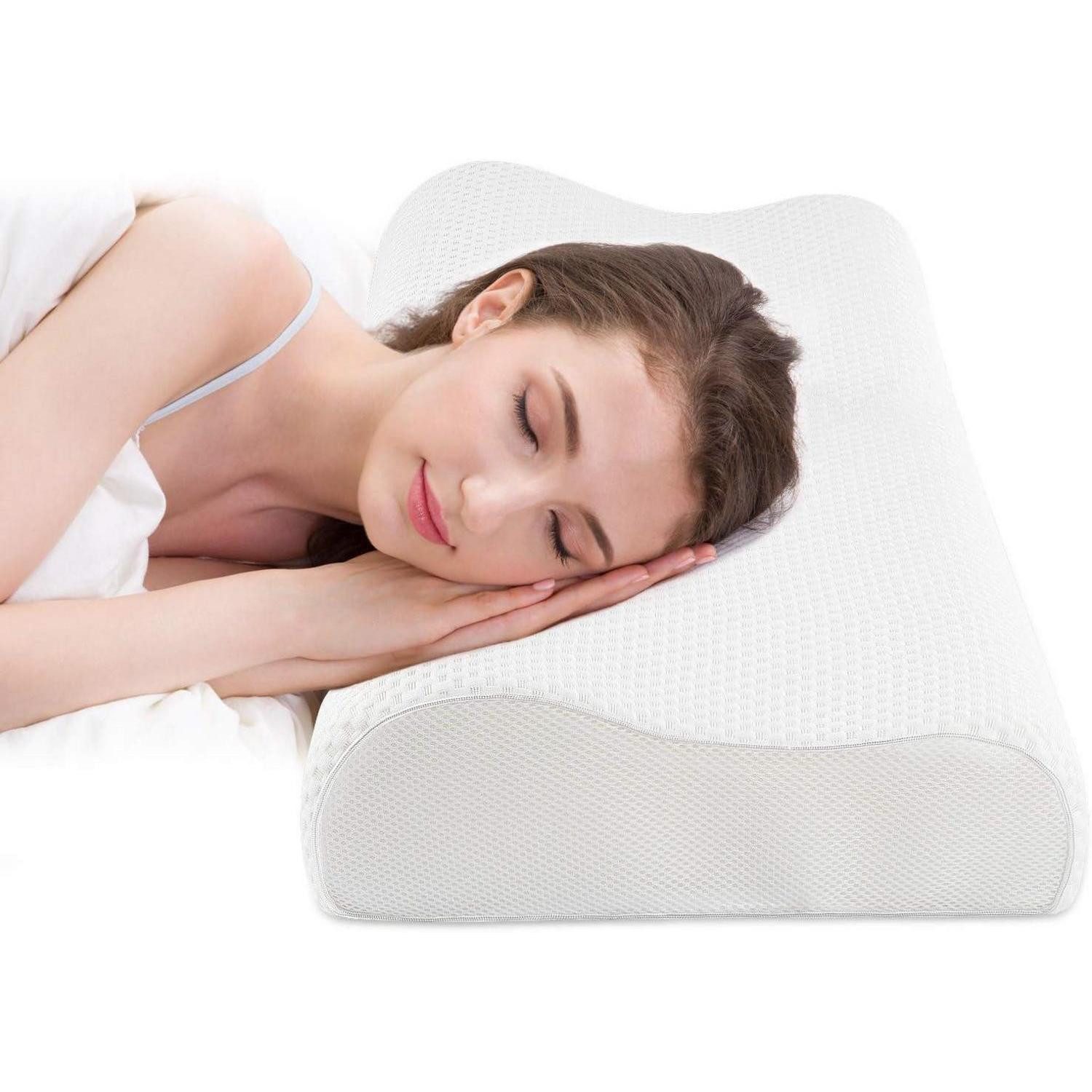 LuxusKollektion Anti-Schnarch Подушки Memory Foam Nackenstützkissen Sandwich Подушки 60x35x9/11cm