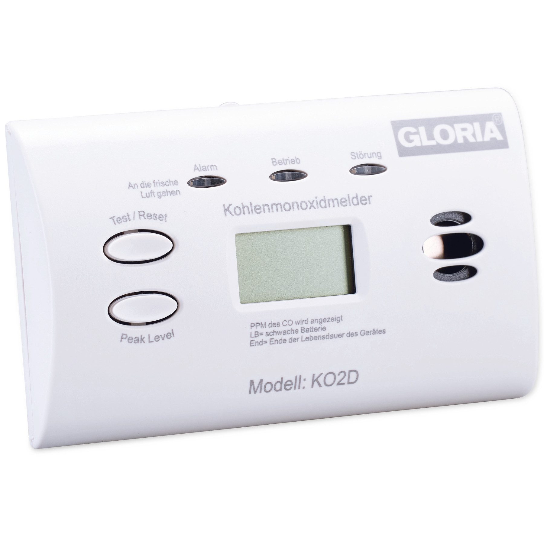 Gloria GLORIA Kohlenmonoxid-Melder KO2D, mit Display CO-Melder