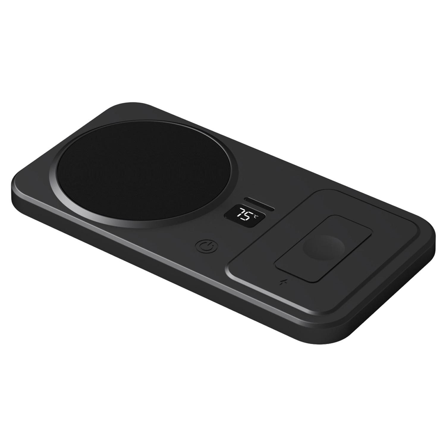 Refttenw Tassenwärmer Intelligenter 2-in-1-Becherwärmer,Untersetzer mit Temperaturregelung, Mit kabellosem Laden und automatischer Abschaltung.