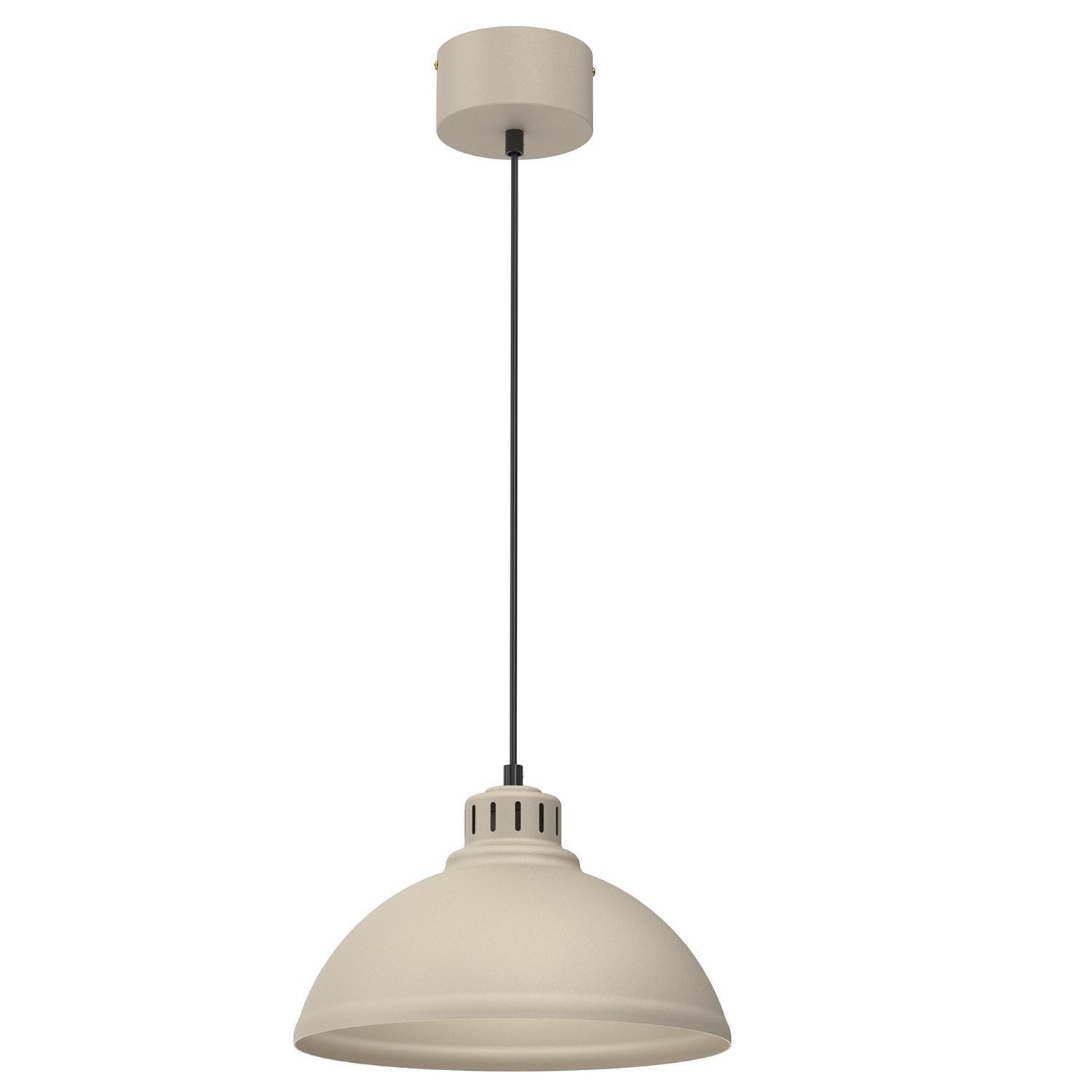 Licht-Erlebnisse Pendelleuchte BELLINDRIS, ohne Leuchtmittel, Metall Metall H: max. 115 cm Beige E27 rund