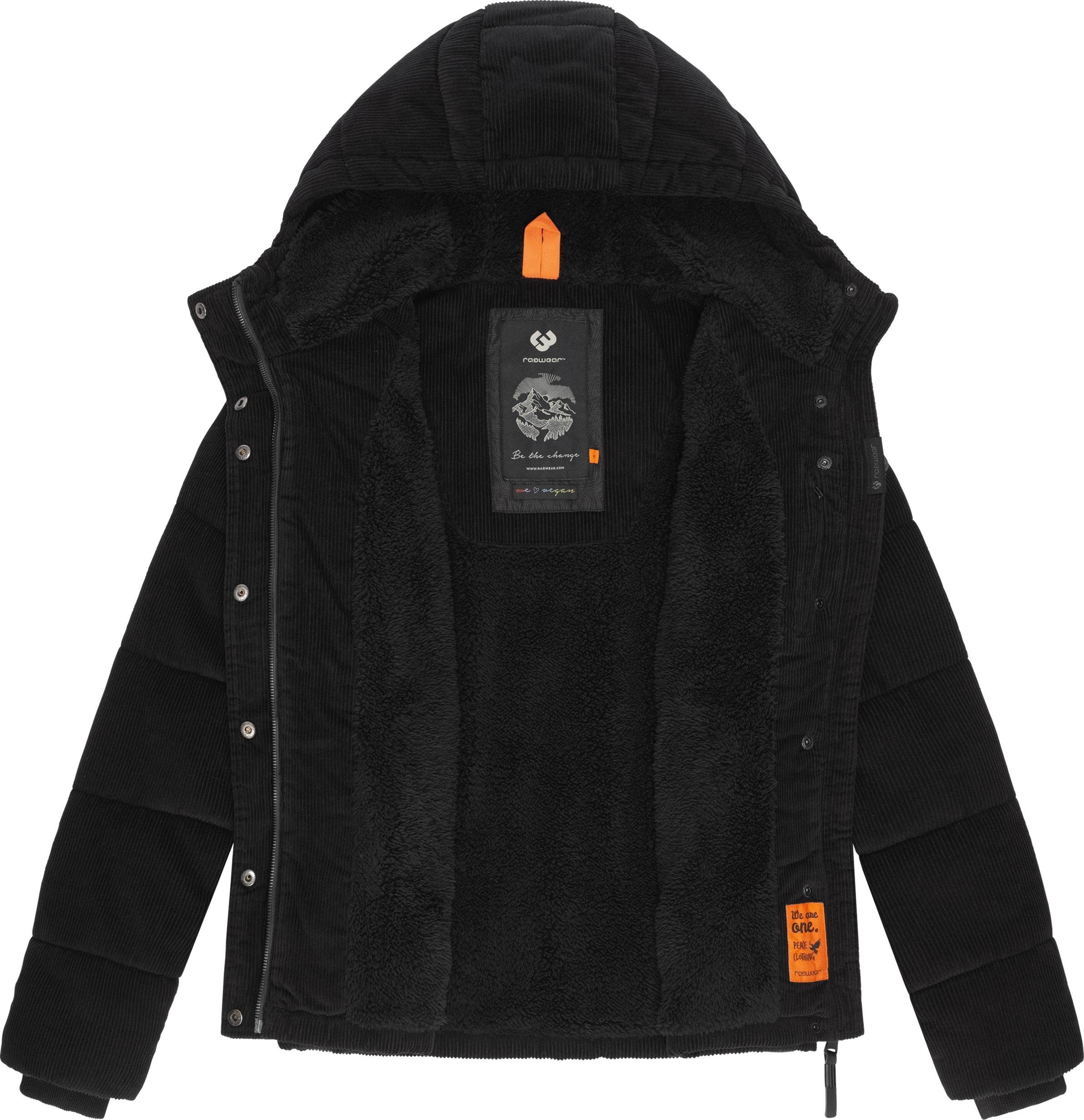 Ragwear Cordjacke Wuggys Stylische Damen Kordjacke mit flauschigem Innenfutter – Bild 4 von 4