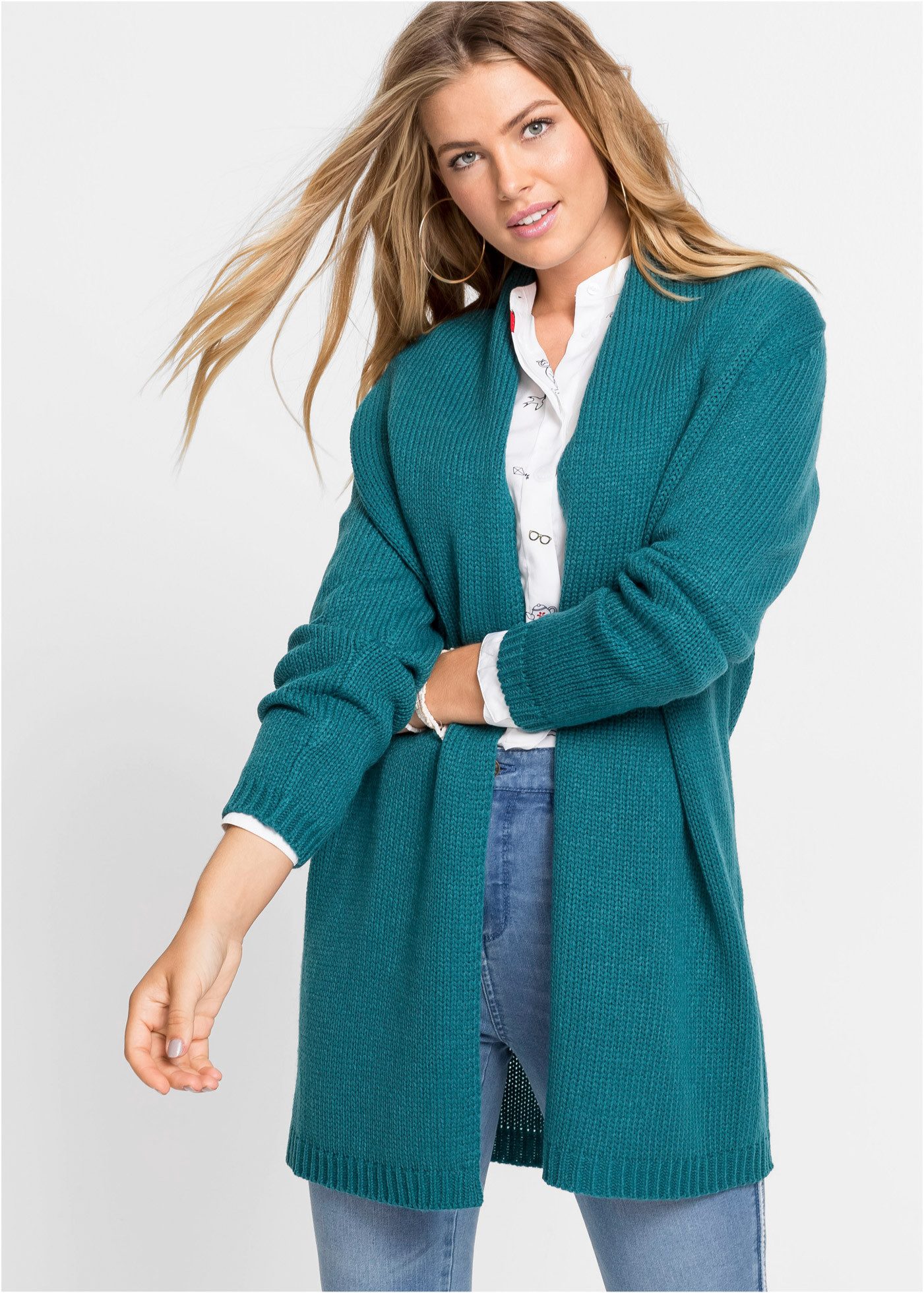 bonprix Longstrickjacke günstig online kaufen