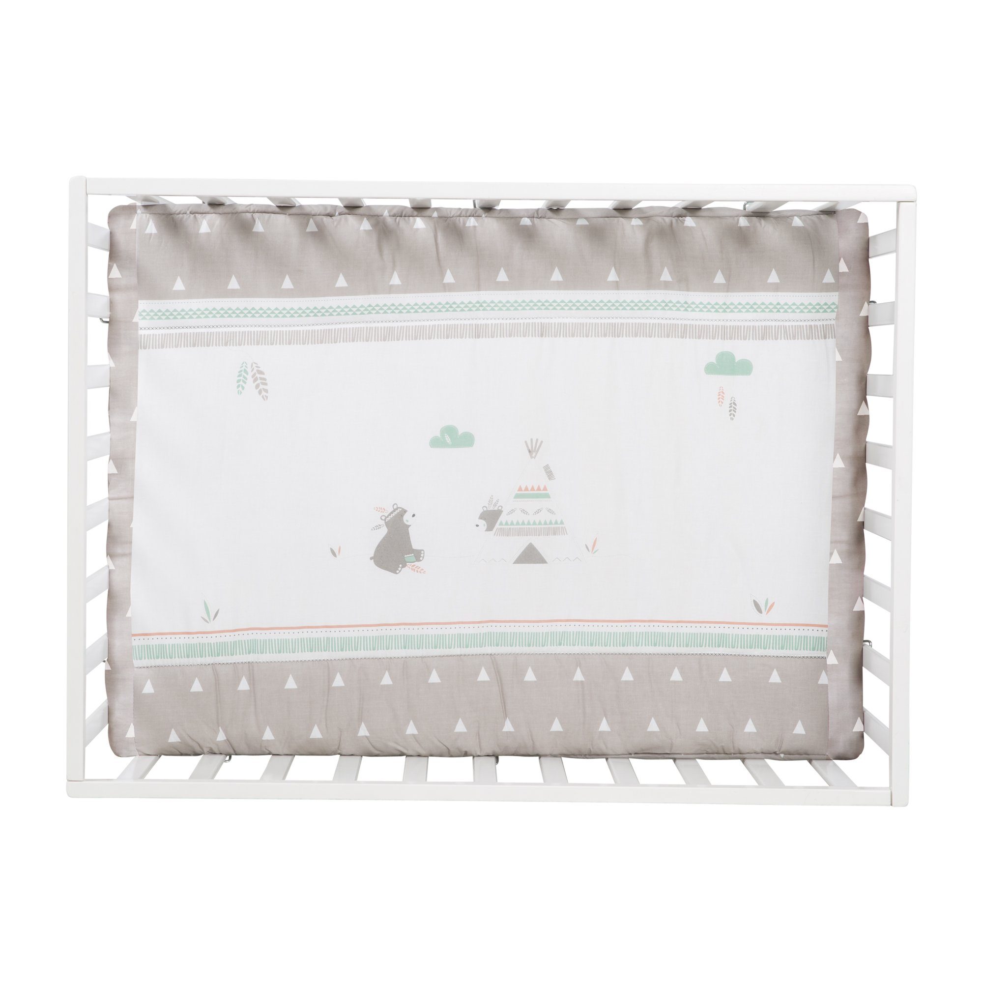 roba® Laufgitter 4-eckig, Laufstall, inkl. Schutzeinlage & Rollen, höhenverstellbar