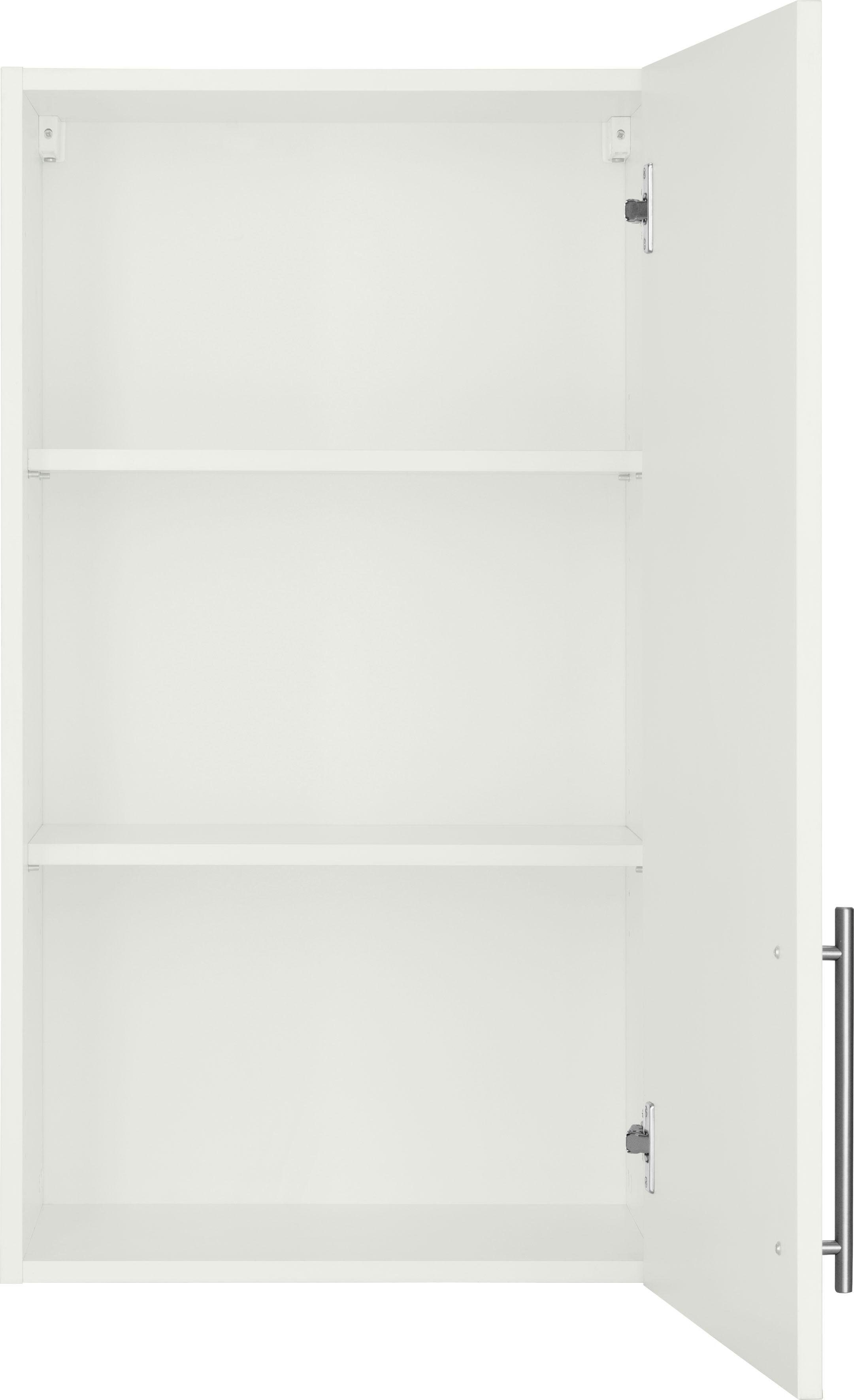 Cali Weiß breit, Hängeschrank | cm Weiß wiho 90 Glanz, 50 cm Küchen Korpus: Front: hoch weiß