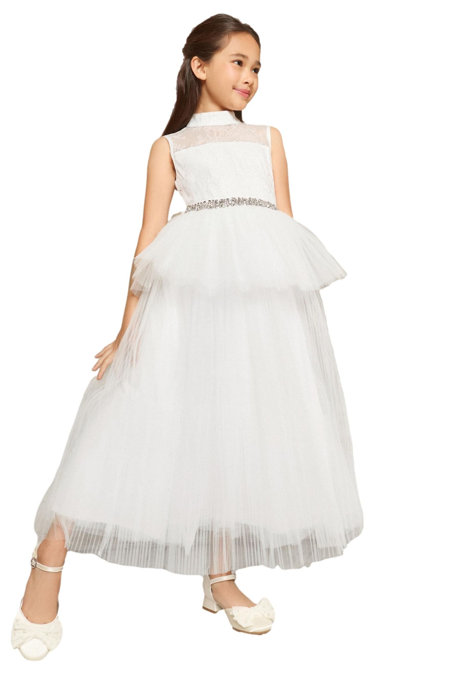 LIPSY Vokuhila-Kleid Lipsy Holy Schößchenkleid, Heilige Kommunion (1-tlg)