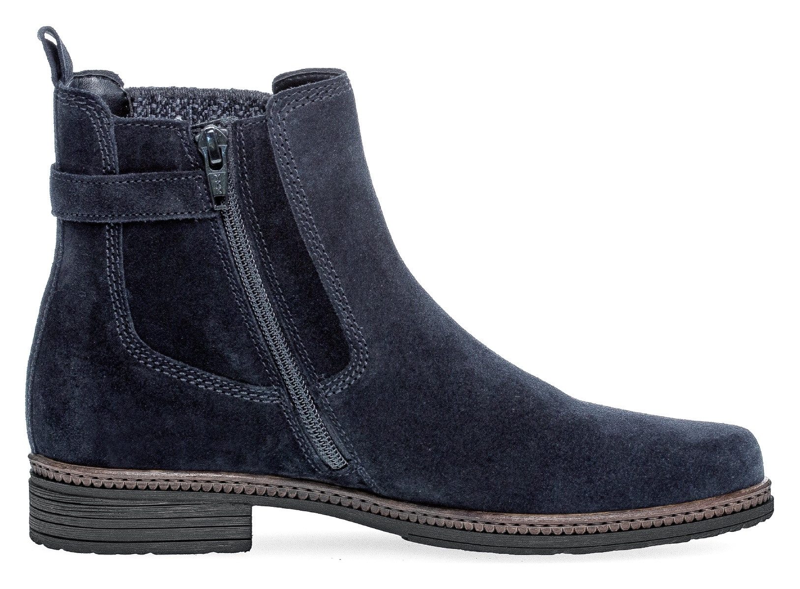 Gabor Chelseaboots, Blockabsatz, Stiefelette, Businesschuh mit Zierriegel