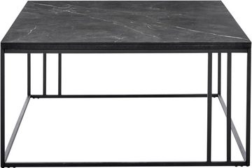 Guido Maria Kretschmer Home&Living Couchtisch NOWA, schwarzes Metallgestell, Keramiktischplatte mit schwarzer Marmoroptik