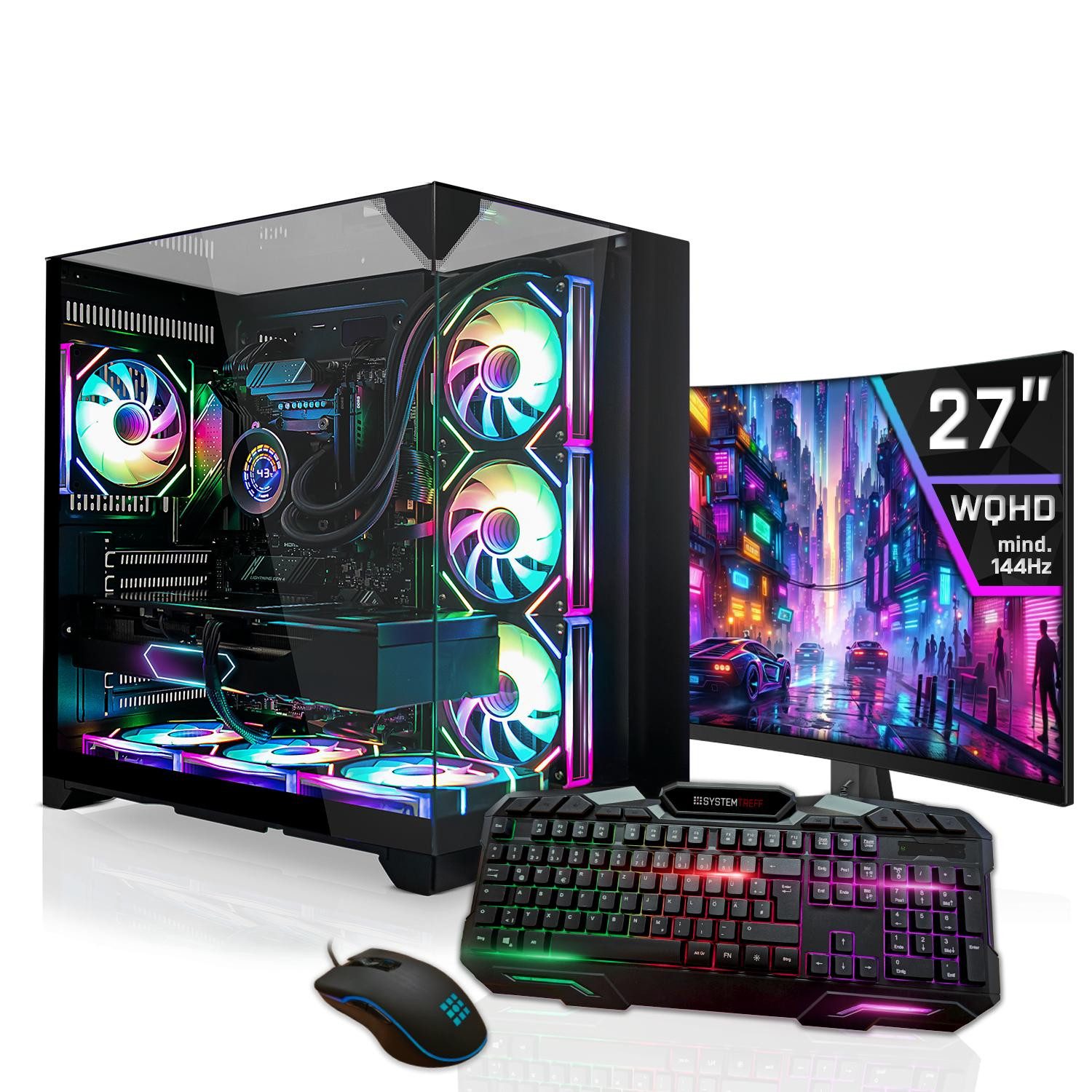 SYSTEMTREFF Intel Core i9-14900K mit Nvidia GeForce RTX 5070 12GB Gaming-PC-Komplettsystem (27", Intel 14900K 14900K, Nvidia GeForce RTX 5070, 32 GB RAM, 2000 GB SSD)