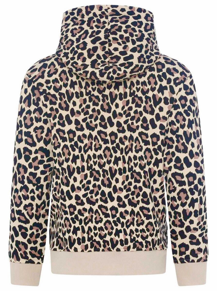 Zwillingsherz Hoodie Hoodie "Classic Leo Leopard AOP" Kängurutasche, mit Kapuze