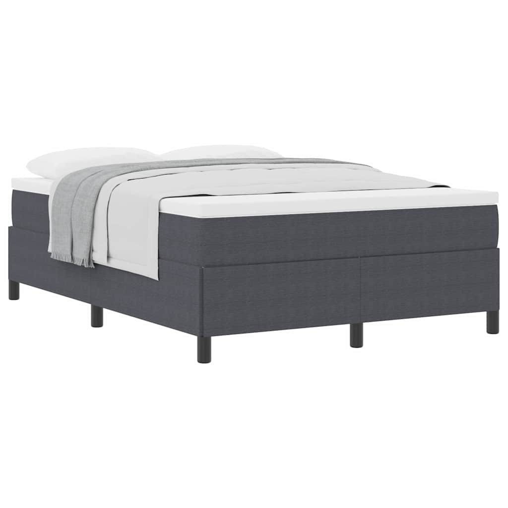 vidaXL Bett Bettgestell Dunkelgrau 140 x günstig online kaufen
