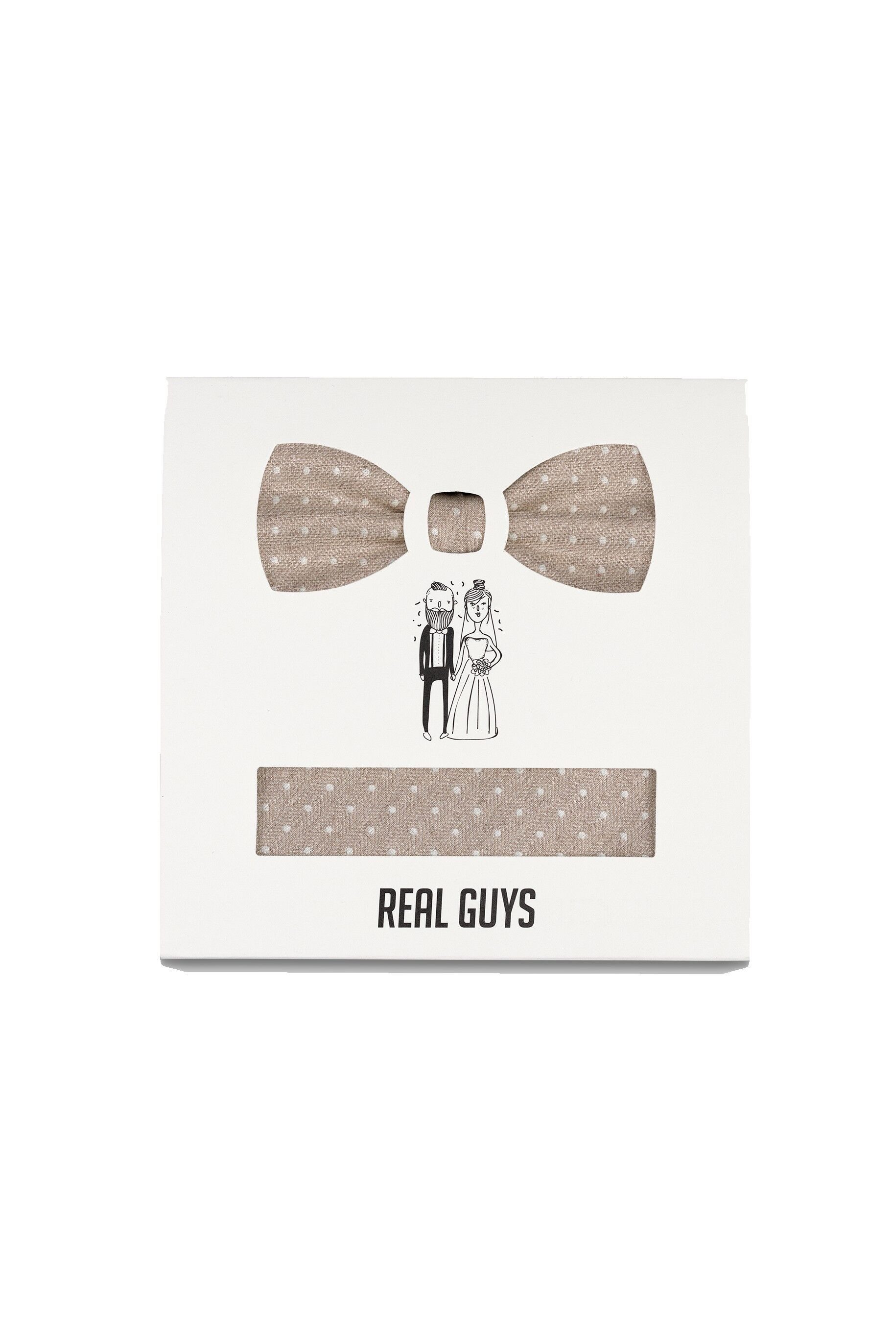 REAL GUYS by J.PLOENES Fliege Set bestehend aus Fliege und Einstecktuch