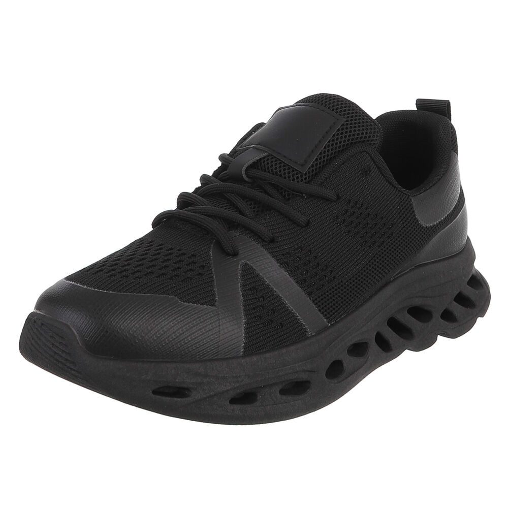 Coolwalk Sportlicher Sneaker mit Mesh und Komfortsohle Sneaker (91563846) Flach Sneakers in Schwarz