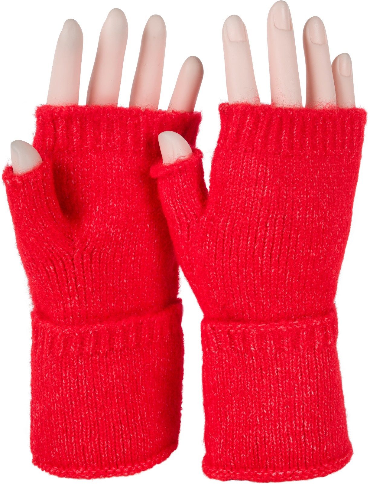 styleBREAKER Strickhandschuhe Fingerlose Strickhandschuhe Einfarbig (1-St) günstig online kaufen