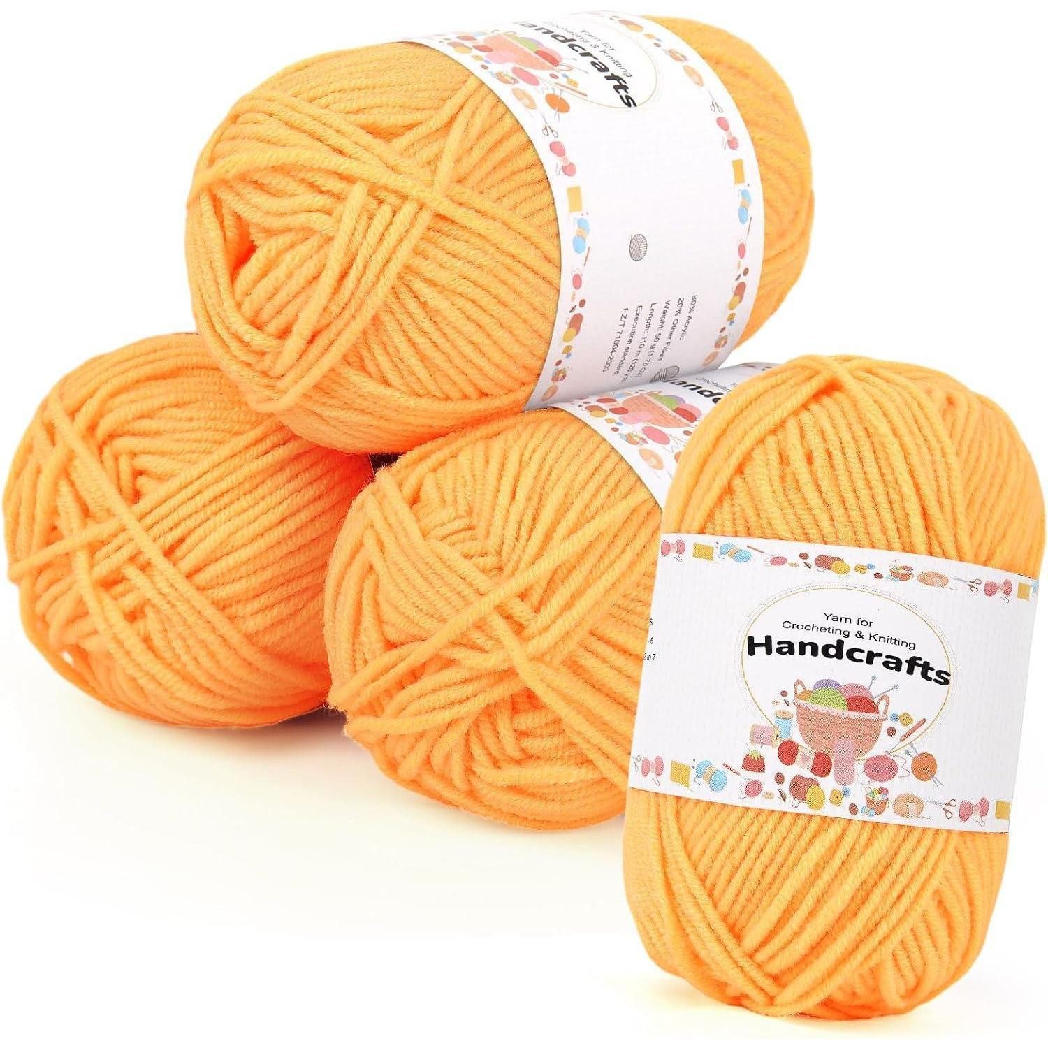 LuxusKollektion Häkelnadeln Häkelgarn Baumwolle Polyacryl 5Ply 200g Amigurumi Puppen Gold