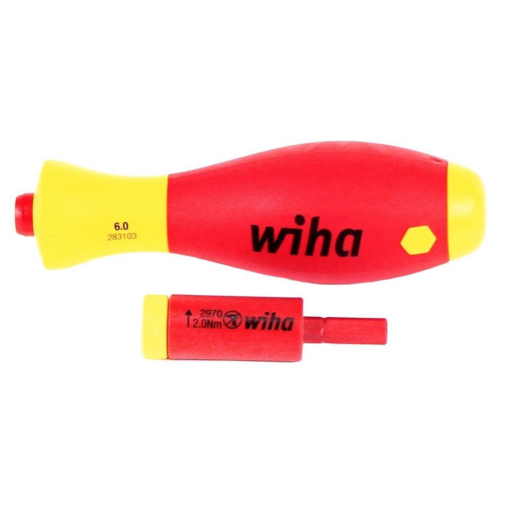 Wiha Drehmomentschlüssel Drehmoment Set easyTorque Adapter electric mit slimVario 41477