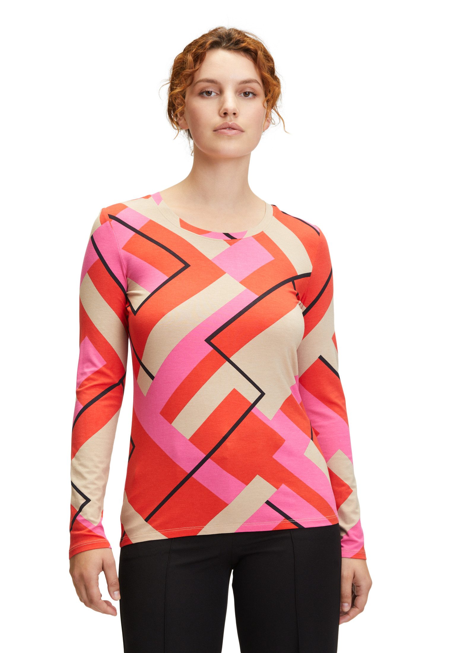 Kurzarmshirt Betty Barclay Printshirt mit Rundhalsausschnitt
