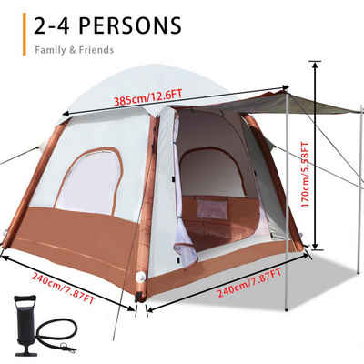EBUY Wurfzelt Aufblasbares Zelt für 2 Personen, aufgebaut in 110 Sekunden, (1 tlg)
