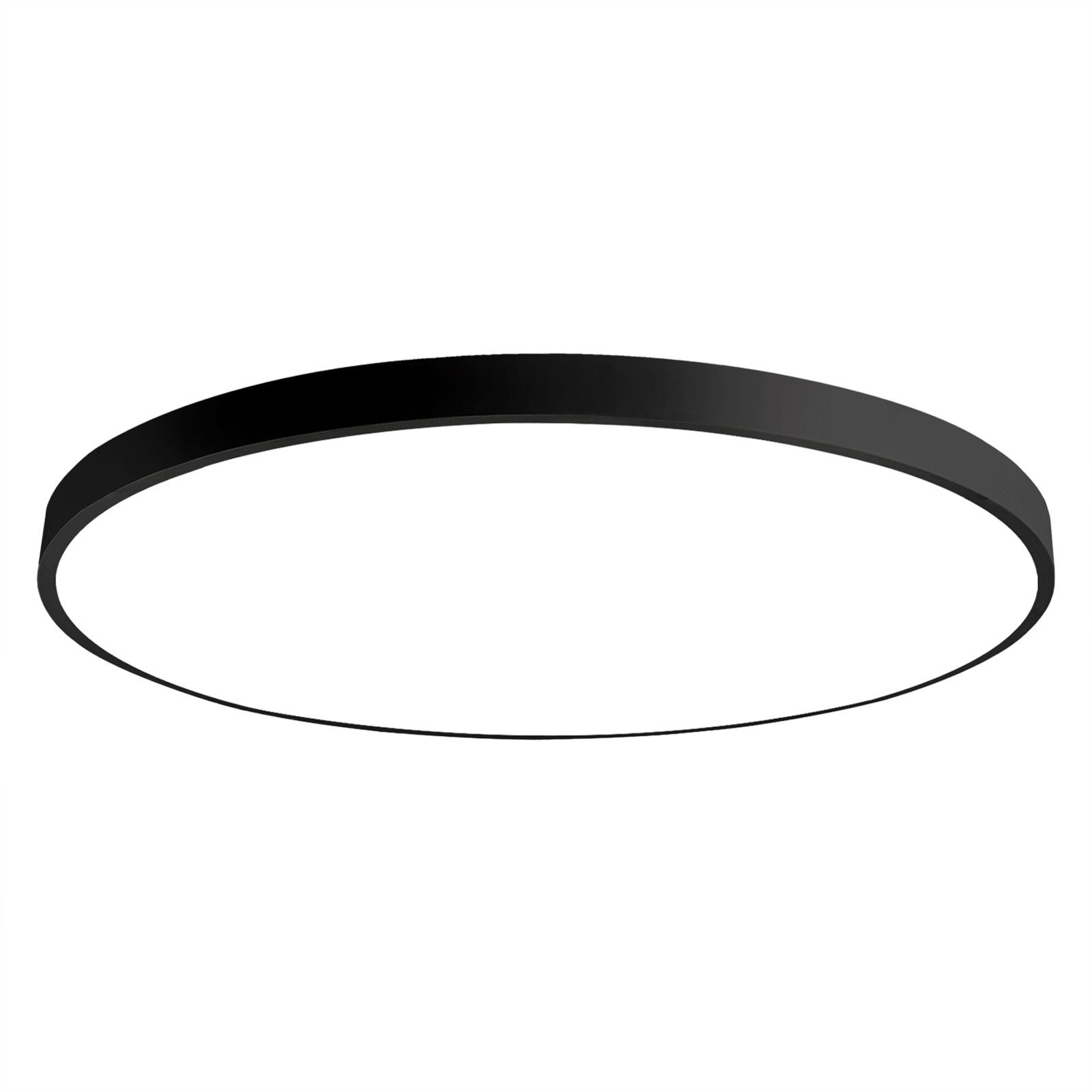 JDONG LED Deckenleuchte Flach Rund Schwarz günstig online kaufen