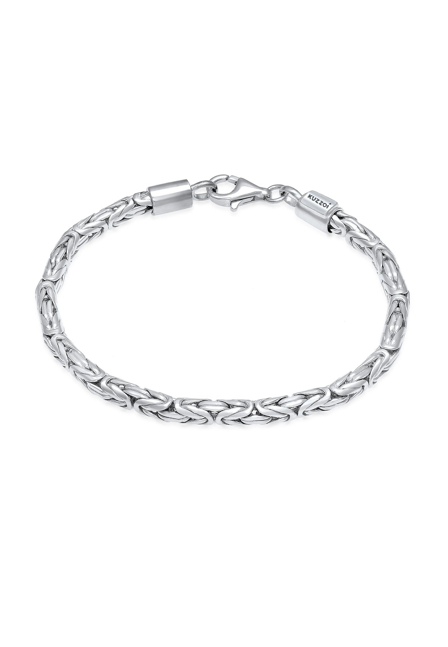 Kuzzoi Silberarmband Herren Königskette Robust 925 Silber