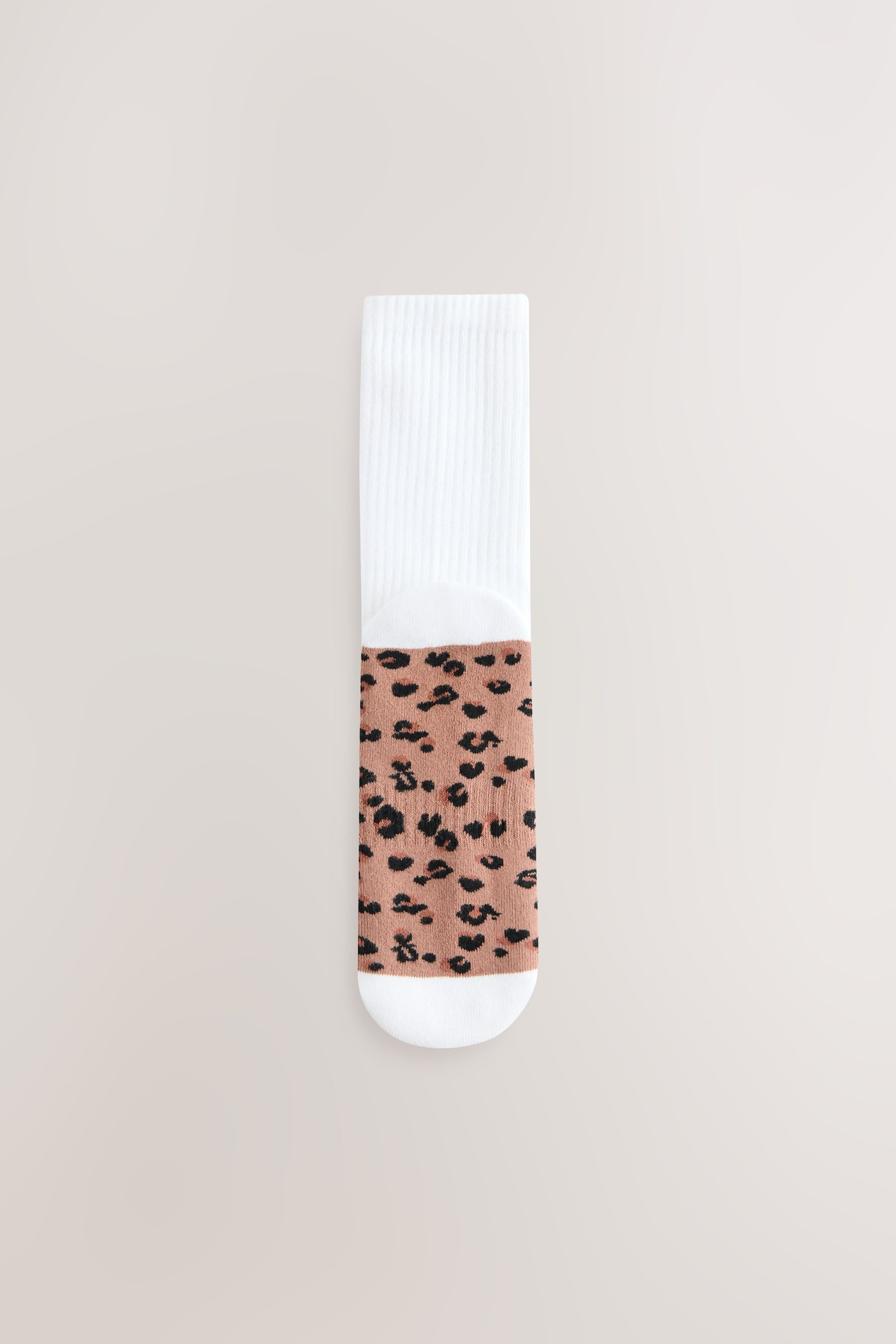 Next Kurzsocken Sportsocken mit Animalprint + Fußbett, 3er-Pack (1-Paar)