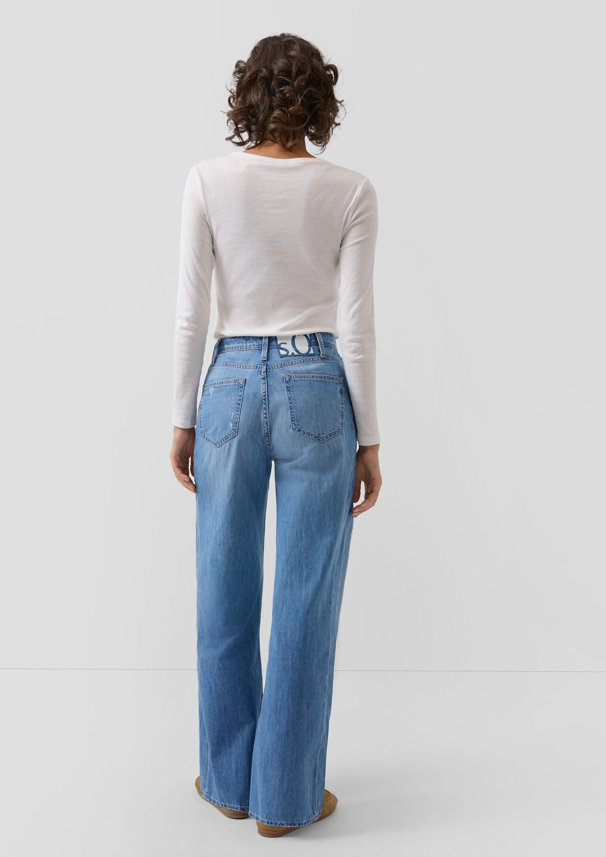 s.Oliver Weite Jeans Jeans-Hose SURI Jeans Suri / Regular Fit / High Rise / Wide Leg
