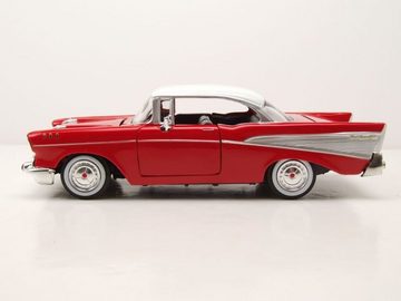 Motormax Modellauto Chevrolet Bel Air 1957 rot Modellauto 1:24 Motormax, Maßstab 1:24