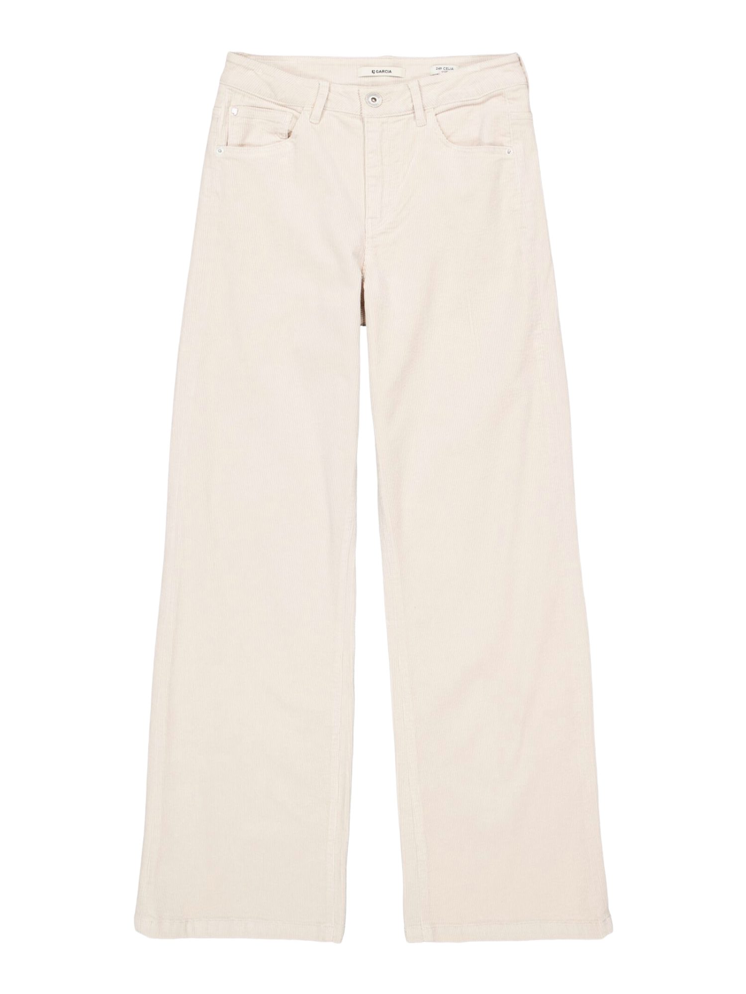 Garcia Stoffhose natur,Casual,Baumwolle,Unifarben,Wide Leg,Mittel