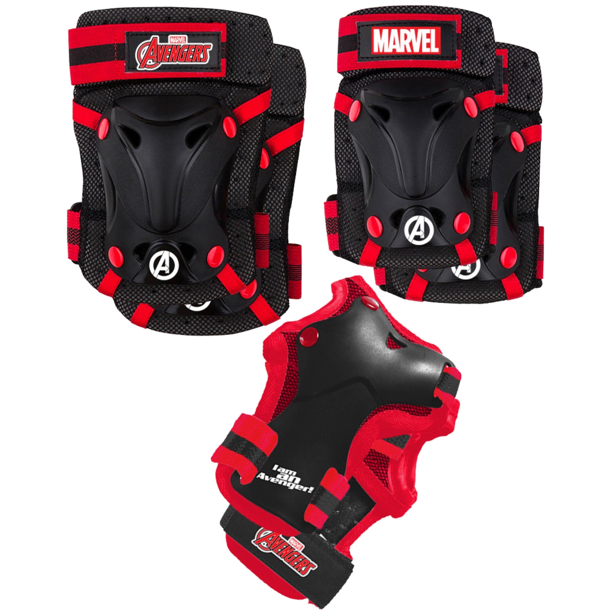 MARVEL Protektoren-Set Marvel Avengers Schutzset für Kinder – Knie-, Ellbogen- & Handgelenk