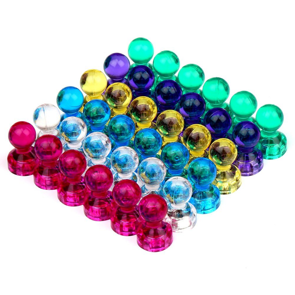 H&S Magnet Bunte Mini-Magnete - 36 Stück (1-St)