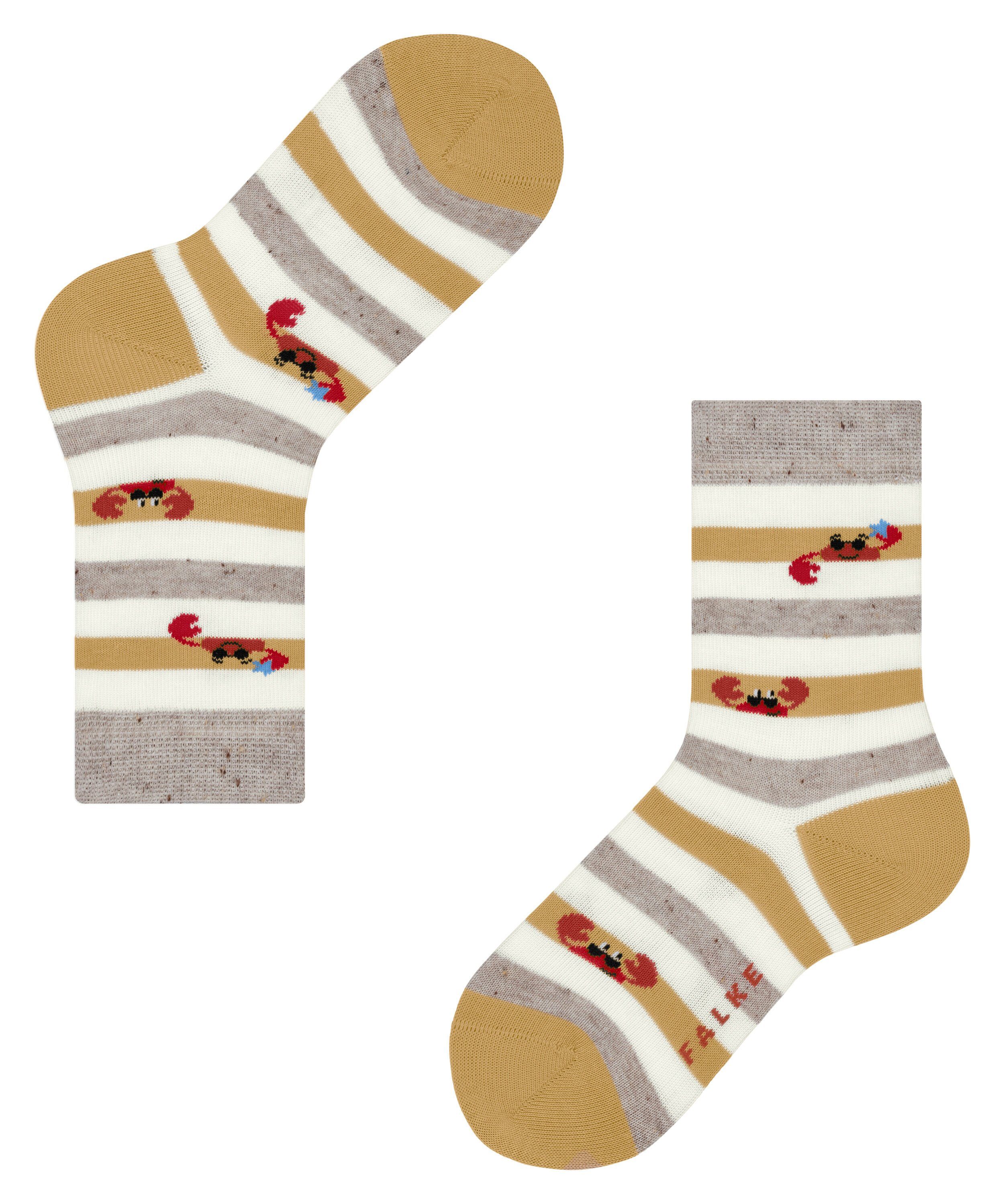 beige mel. (4068) Stripe (1-Paar) Crab FALKE Socken