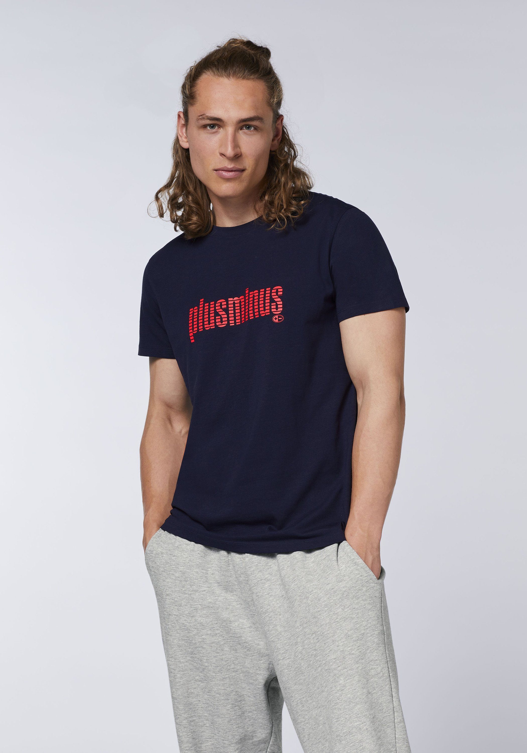 Chiemsee Night 1 T-Shirt im plusminus-Design 19-3924 Sky Print-Shirt