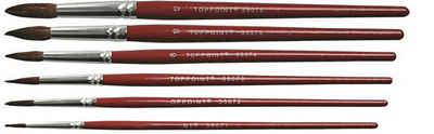 Stylex Schreibwaren Malpinsel 6 Aquarellpinsel Pinsel Set Gr. 2 4 6 8 10 12