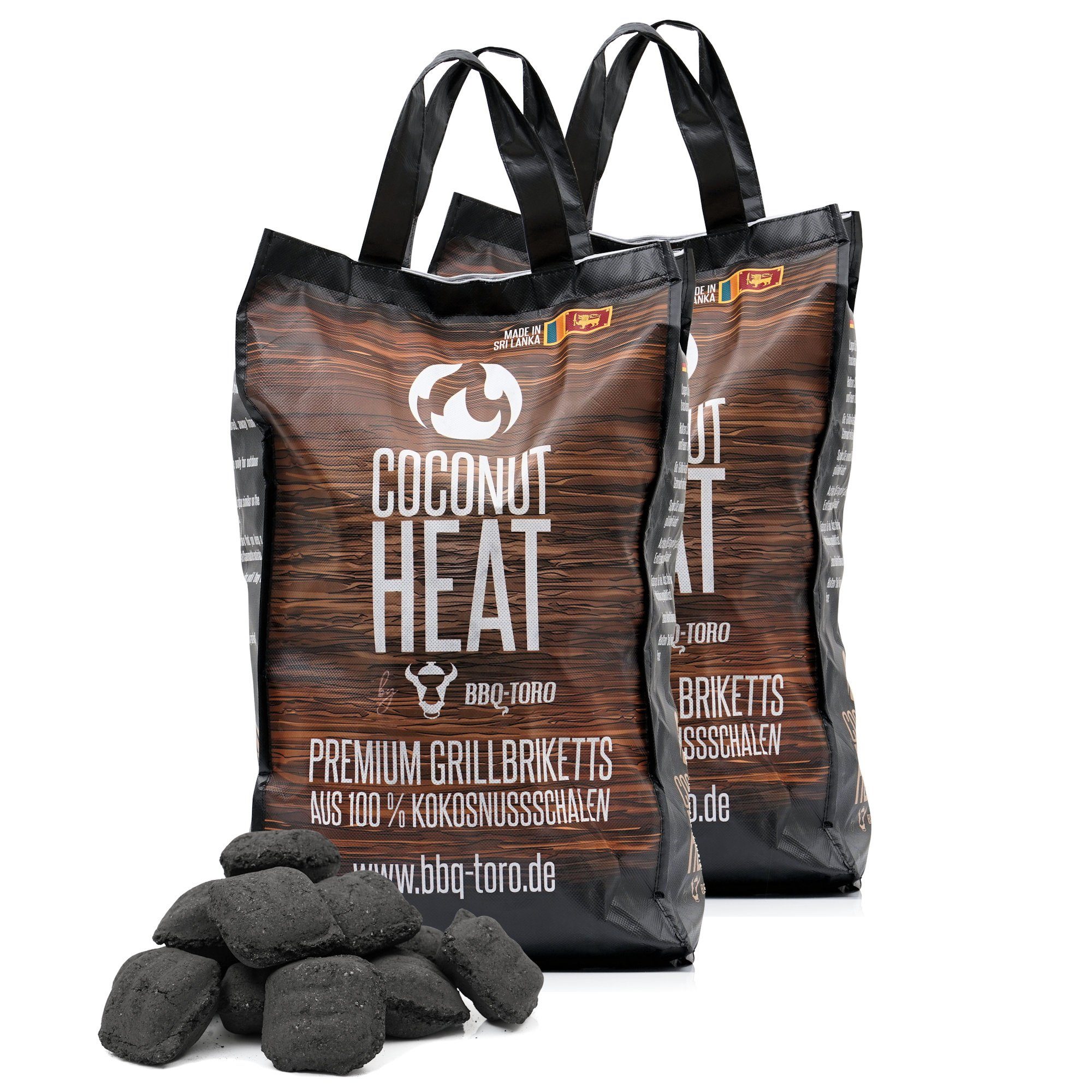 BBQ-Toro Брикеты барбекю BBQ-Toro Coconut Heat, 20 kg, Premium Брикеты барбекю aus 100 % Kokosn, 20.00 kg
