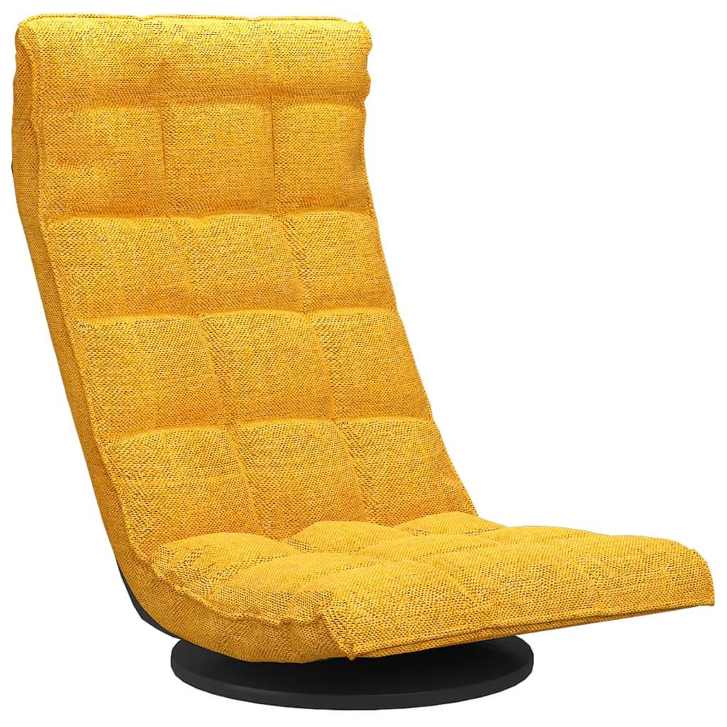 furnicato Sessel Drehbarer Bodenstuhl Senfgelb 90x54x80 cm klappbar (1-St) günstig online kaufen