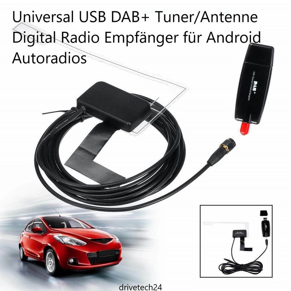 GABITECH USB DAB+ Tuner/Antenne Digital Radio Empfänger für