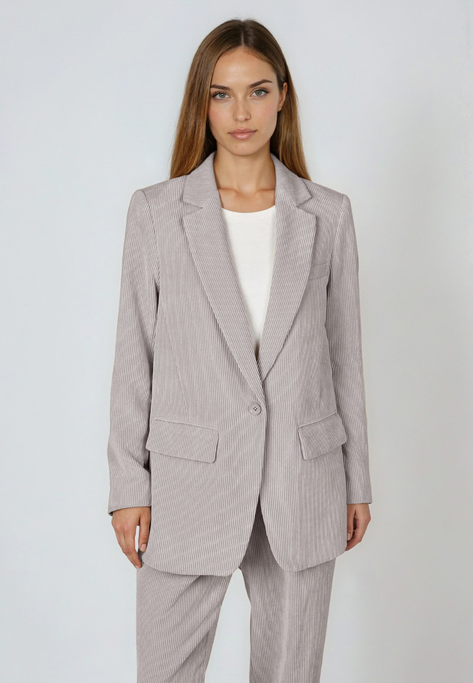 MARC AUREL Longblazer aus leichtem Cord günstig online kaufen