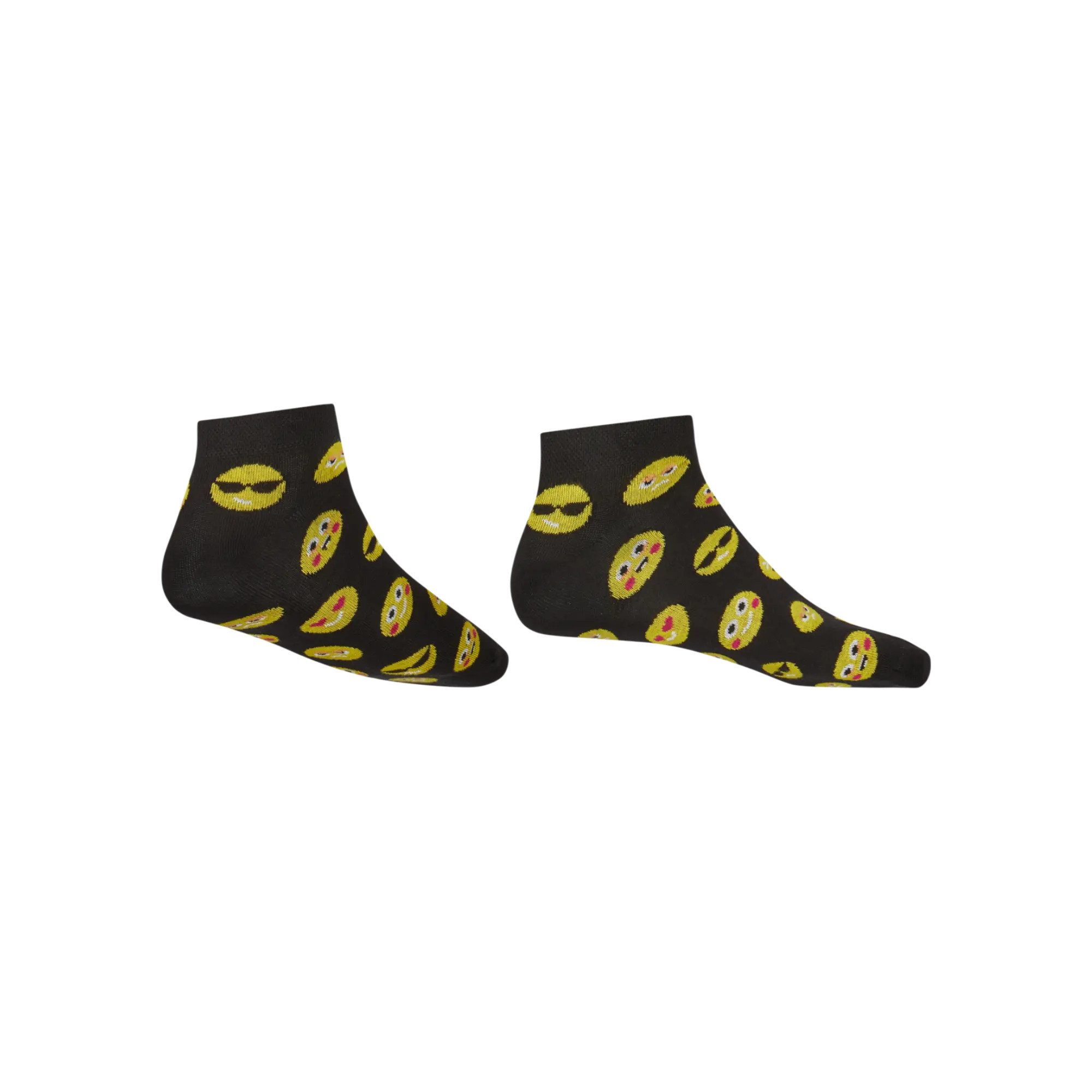AbgeStrumpft Sneakersocken Abgestrumpft Sneaker Smiley (1 Paar, 1-Paar, 1 Paar) lustiges Design