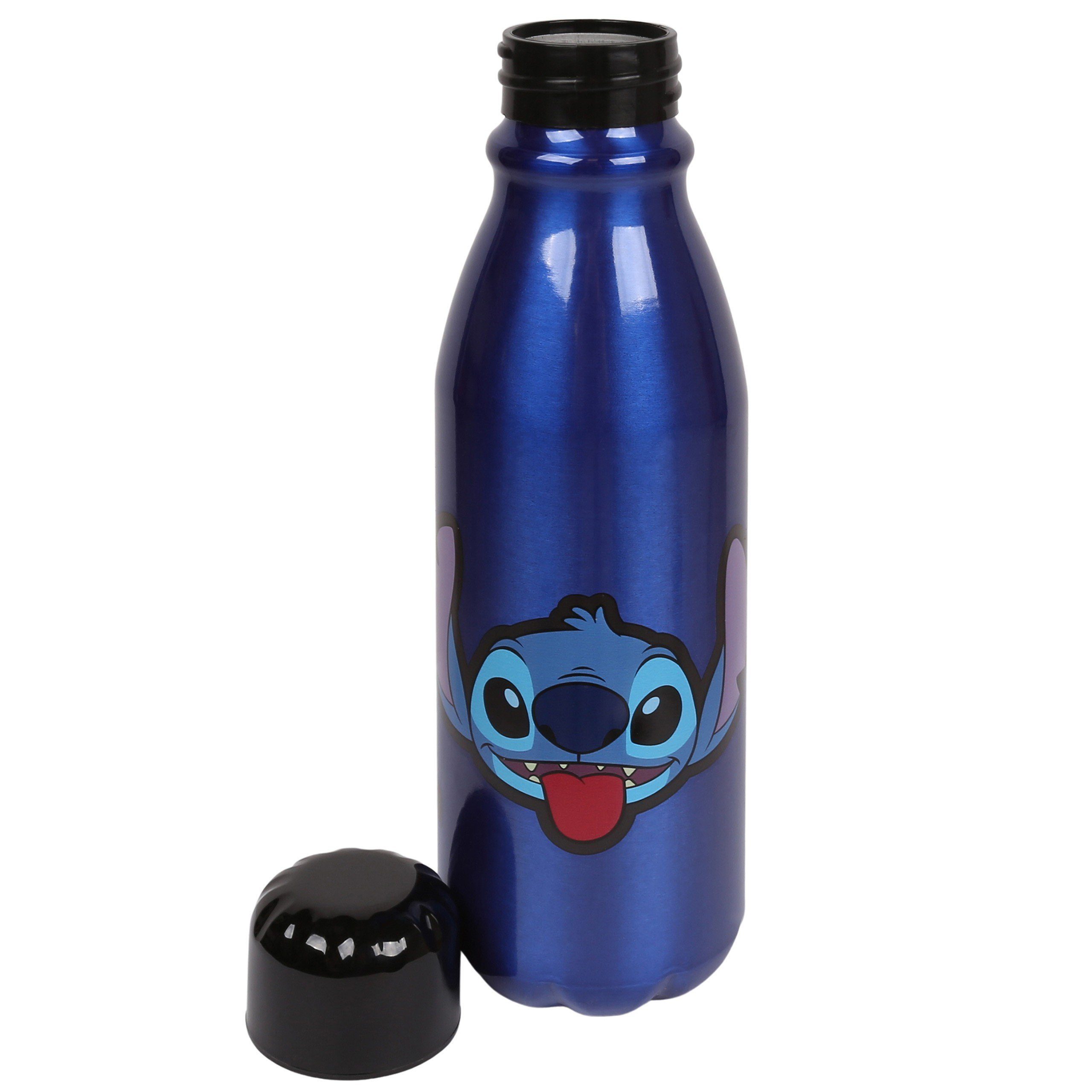 marineblau Sarcia.eu Trinkflasche Trinkflasche Aluminium Stitch Disney 600ml