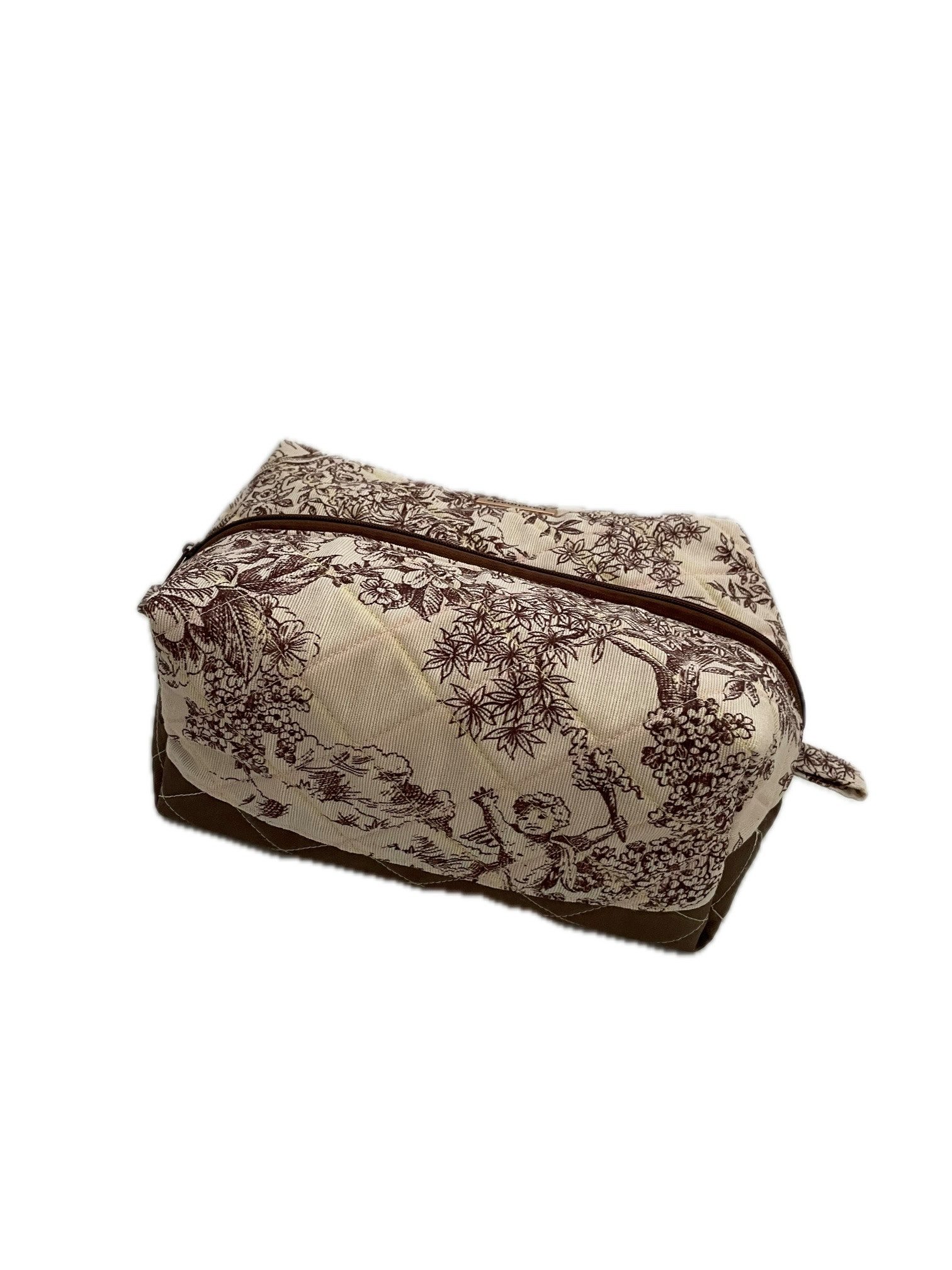 Ammerkind Kosmetiktasche Handgefertigte Kosmetiktasche (Boxie Bag) Romantik, Handarbeit aus Deutschland
