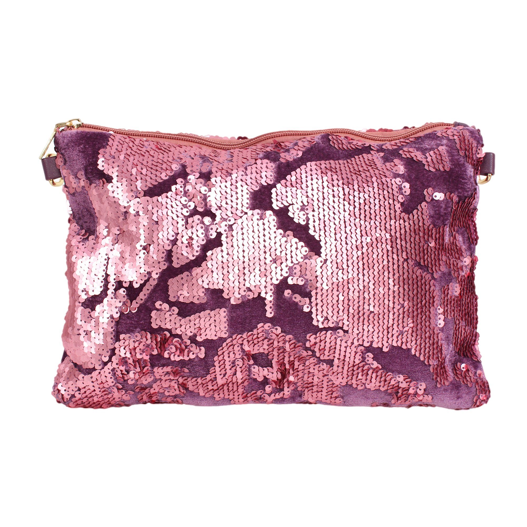 ZEBRO Clutch Pailletten-Clutch